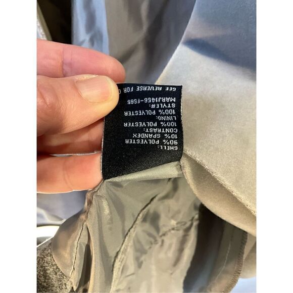 BNCI Waterfall Open Cardigan Jacket. Small. Greyish/tan. Velour/faux sueded leat - Picture 11 of 11